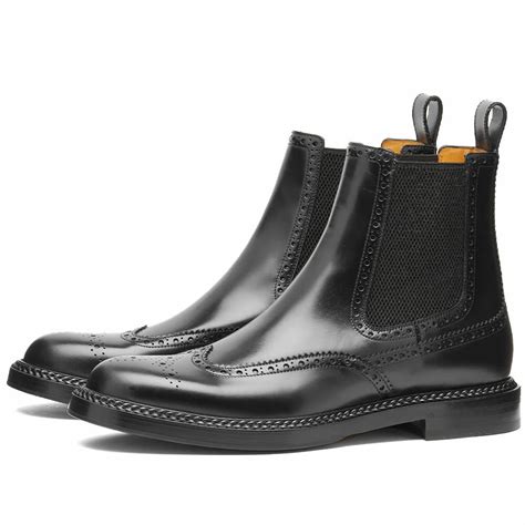 gucci black crystal chelsea boots|gucci chelsea boots men.